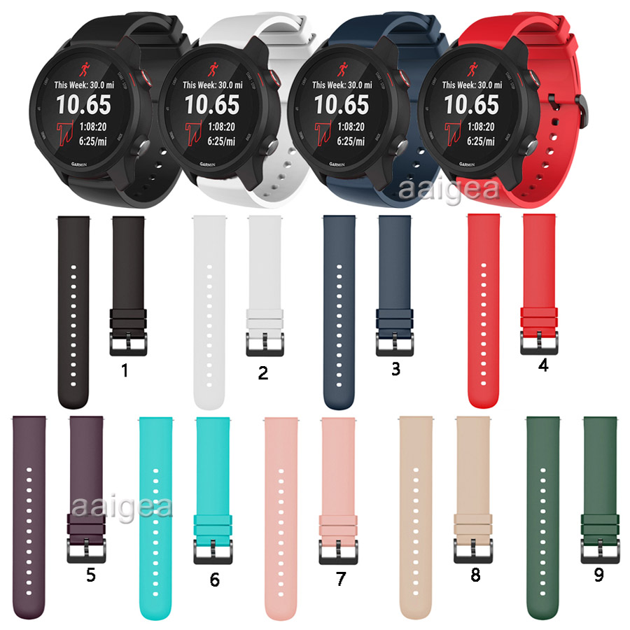 Dây Đeo Silicon Cho Đồng Hồ Thông Minh Garmin Forerunner 645 645M 245 245M / Venu Sq / Vivoactive 3