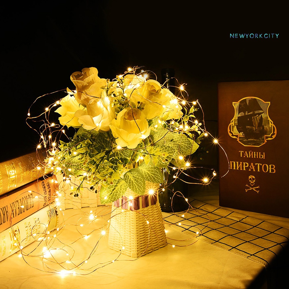 Dây Đèn LED Trang Trí Giáng Sinh Bằng Đồng 1m 2m 3m