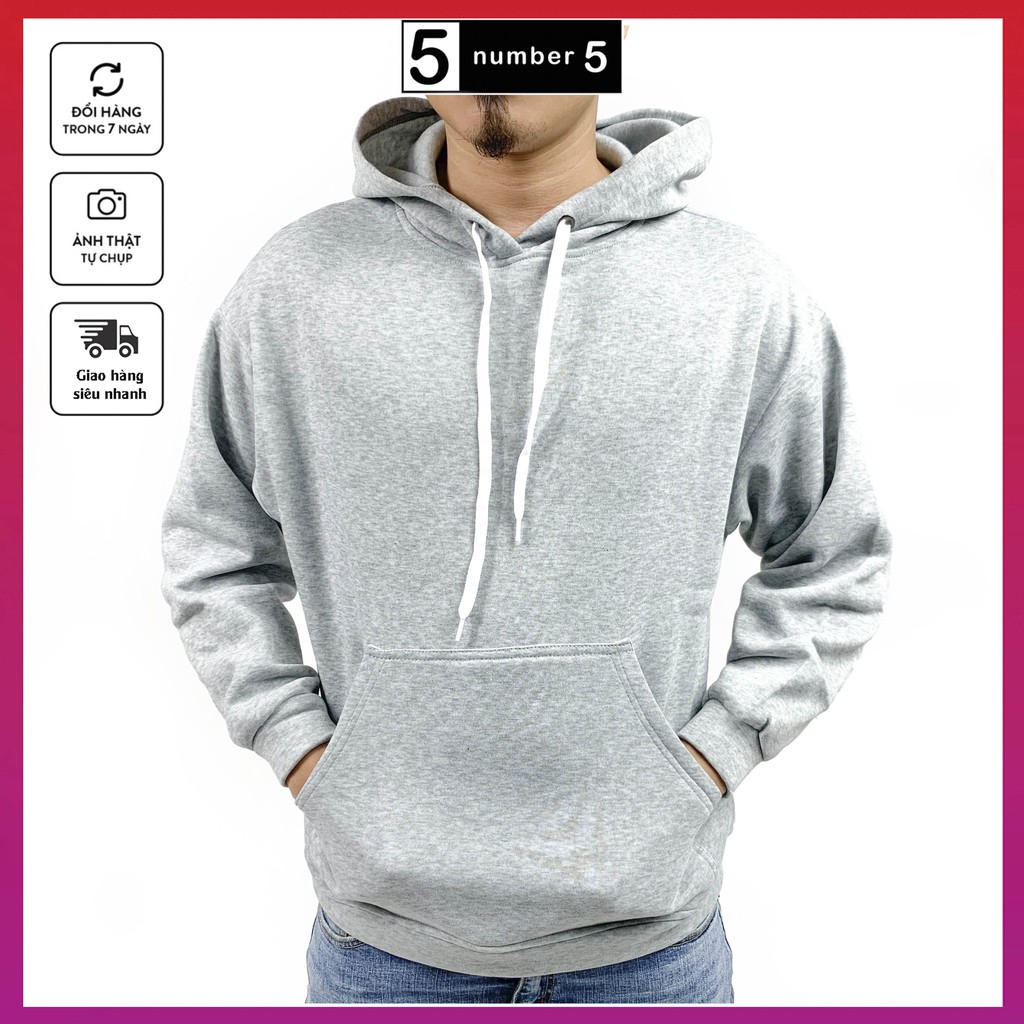 Áo Hoodie Nam Nữ BASIC Cao Cấp, Áo Nỉ Bông Trơn Nhiều Màu Nhiều Size [AHD]