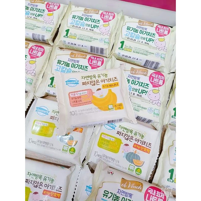 Phô mai tách muối hữu cơ Hàn Quốc, 6m+