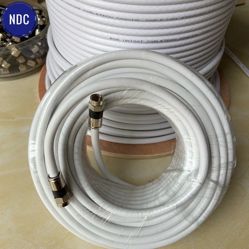 [HCM]Cuộn Cáp TV Xịn EXIMTIC, PPC PERFECT, UNISAT (5-10-15-20-25-30m) Bấm Sẵn 2 Jack Nén Xịn Chống Nhiễu