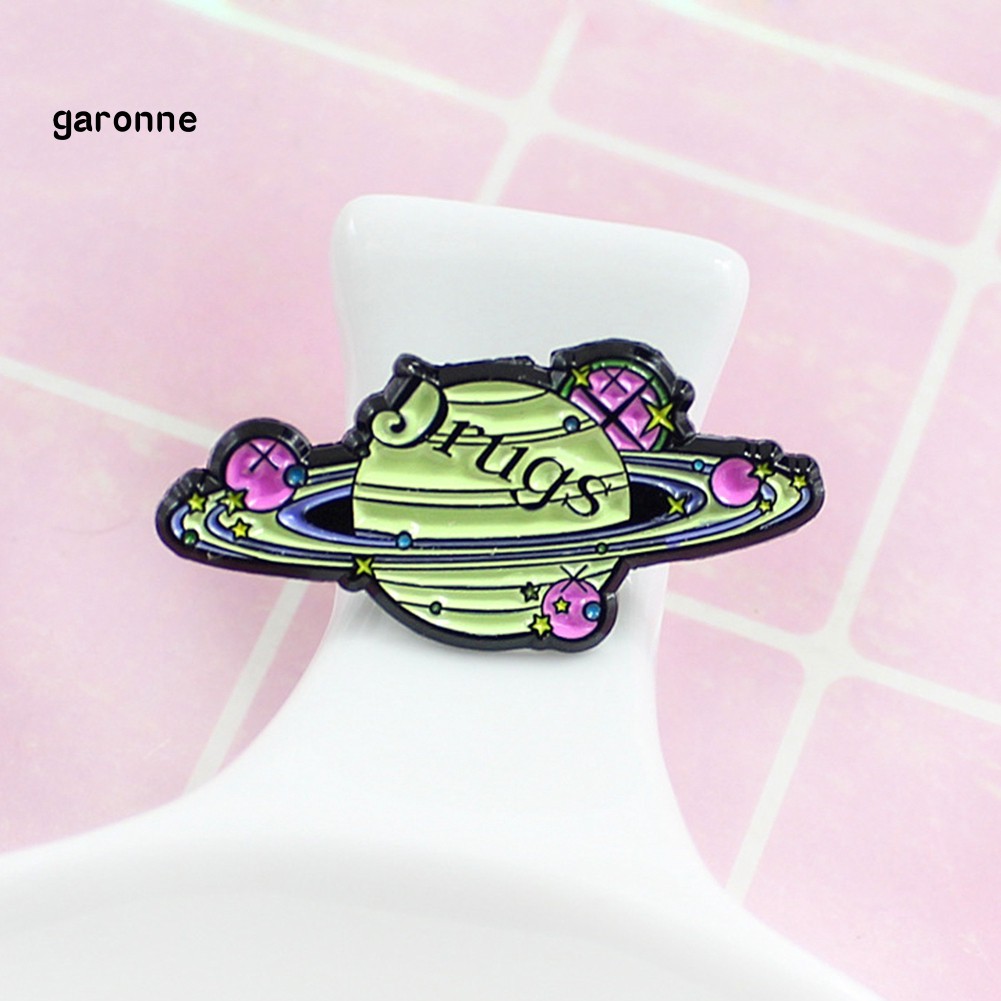 GA_Cosmic Space Planet Path Enamel Brooch Pin Denim Jacket Collar Backpack Badge