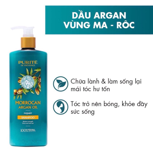 Dầu gội Purite công thức đặc biệt không chứa Sulfate 650ml