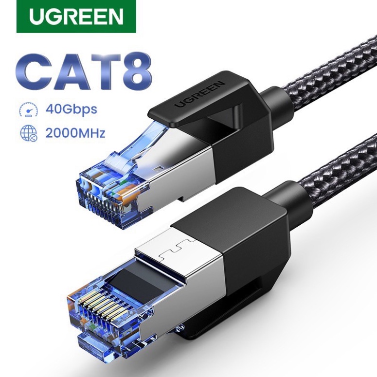 Dây cáp mạng RJ45 Ethernet Cat8 Chính hãng Ugreen NW153  80429 80430 80431 80432 80433