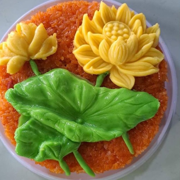 Tổng hợp hoa sen lá sen đẹp làm hoa xôi đậu