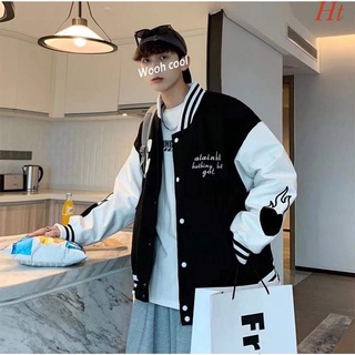 🦋Áo nỉ bomber lửa tay cúc bấm chữ E GH5784