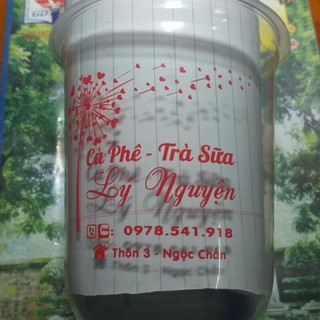 500 ly bầu đựng trà sữa in theo yêu cầu ( ly 500ml)