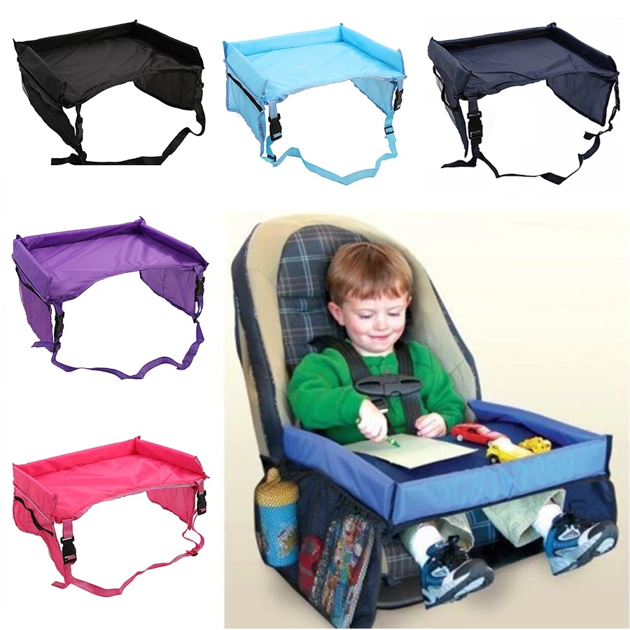 Khay đựng thức ăn/ nước uống 5 màu sắc đa năng gắn xe đẩy em bé