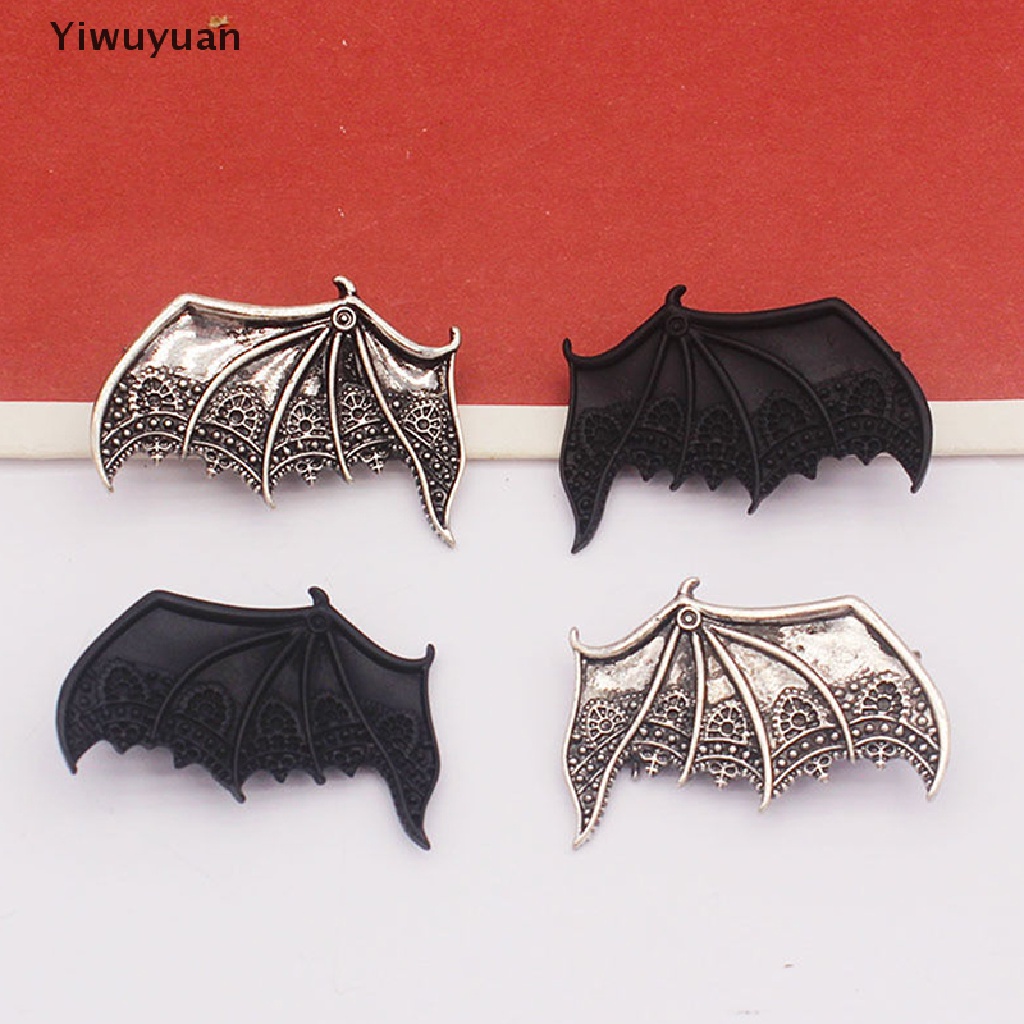 &lt; Yiwuyuan &gt; Kẹp Tóc Cánh Dơi Đen Bằng Hợp Kim Phong Cách Punk Gothic Cổ Điển Cho Nữ