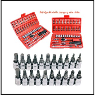 Bộ khẩu vặn ốc vít 46 món nhỏ gon