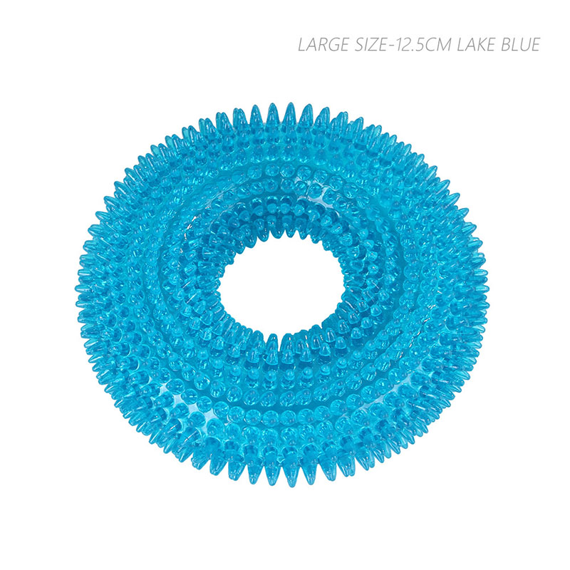 Đồ chơi tương tác nhai hàm/làm sạch răng chống cắn thiết kế gai có thể phát ra âm thanh kích thước vừa phải cho thú cưng