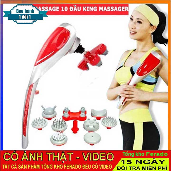 Máy massage 10 đầu cầm tay thông minh