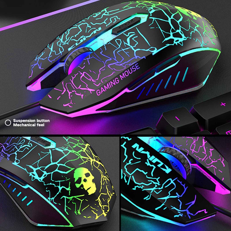 Bộ Bàn Phím Và Chuột Dạ Quang Chơi Game Chuyên Dụng