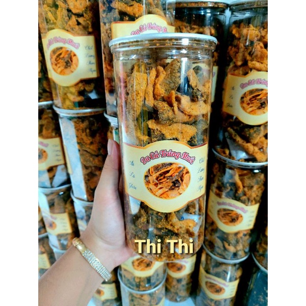 Da cá sấy giòn vị trứng muối Singapore thơm ngon đậm vị lon pet 250gr lon lớn đầy ắp hàng loại 1 chất lượng