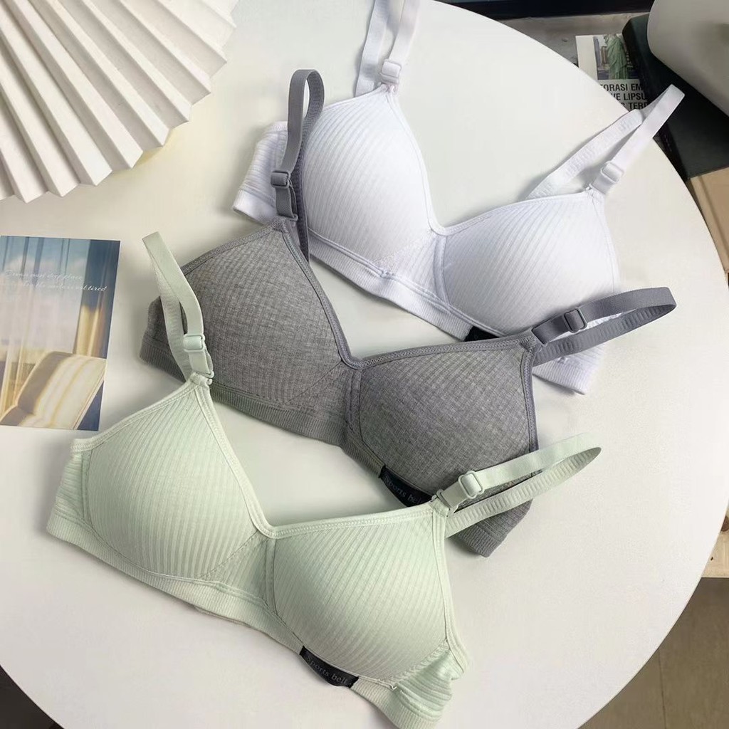 Áo Ngực Không Gọng, Áo Lót Nữ Chất Liệu Cotton Thấm Hút Mồ Hôi ZANA BRA A554