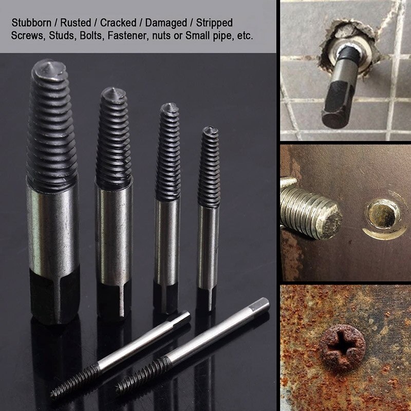 Bộ 6 đầu vặn vít gãy, lấy ốc gãy, lấy vít gãy 3-22mm- K1764
