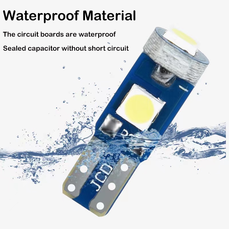 Chip Đèn Led T5 W3W W1.2W 3030 12V Chuyên Dụng Cho Xe Hơi