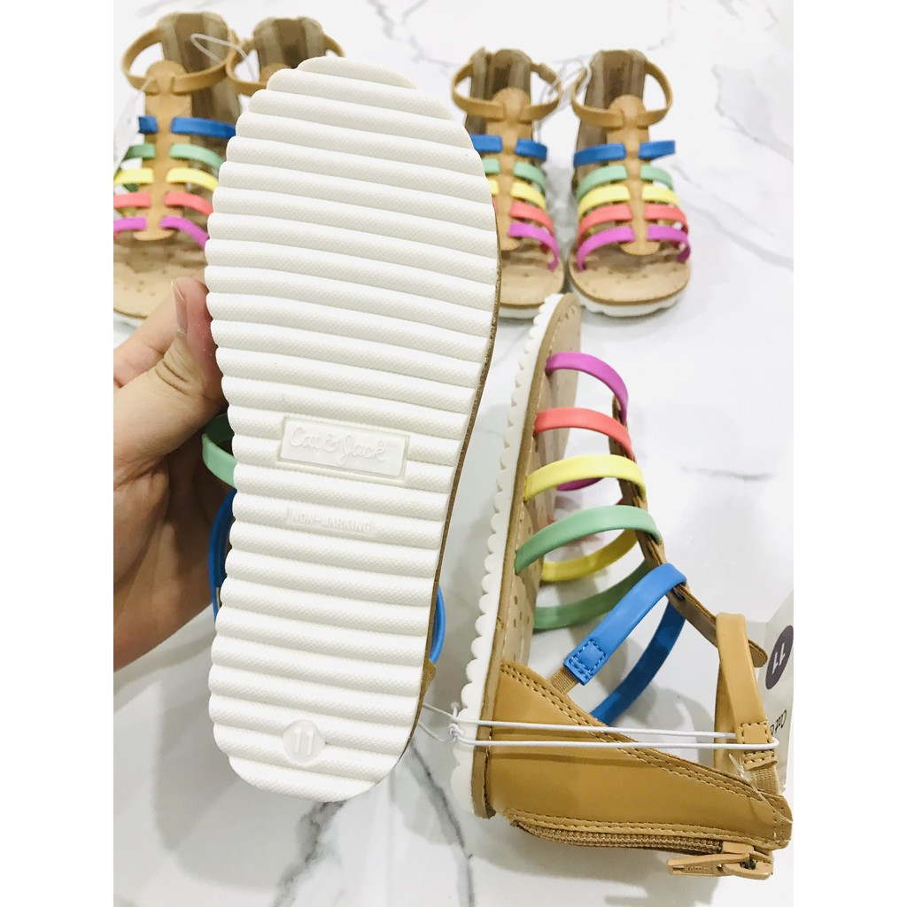 Sandal Cat & Jack cầu vồng cho bé gái
