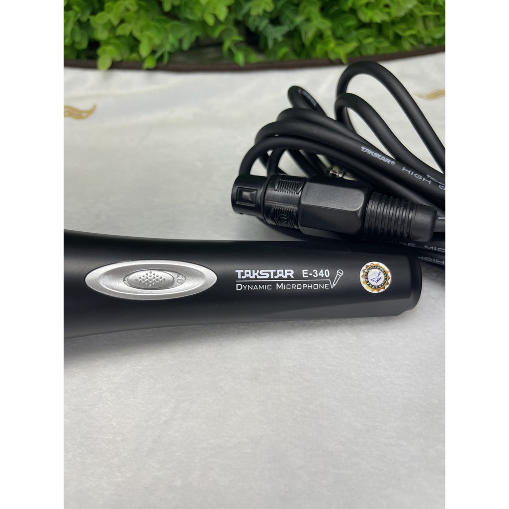 Mic Karaoke Có Dây Takstar E-340. Micro Karaoke E340 Hàng Chính Hãng, Âm Thanh Hay, Lọc Âm Tốt. Bảo Hành 12 Tháng