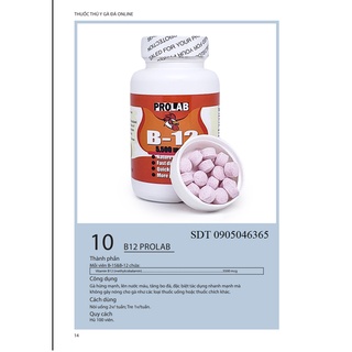 B12 Prolab - Thuốc Nuôi tăng nước máu - độ lỳ trước khi thi đấu