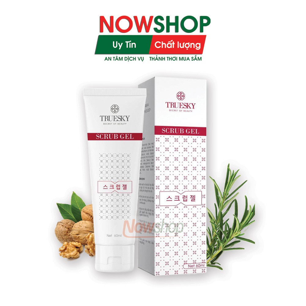 Gel tẩy tế bào chết da mặt nhanh chóng, an toàn cho mọi loại da, giúp làm sạch da mặt và làm mờ thâm sạm, Scrub Gel 60ml | BigBuy360 - bigbuy360.vn