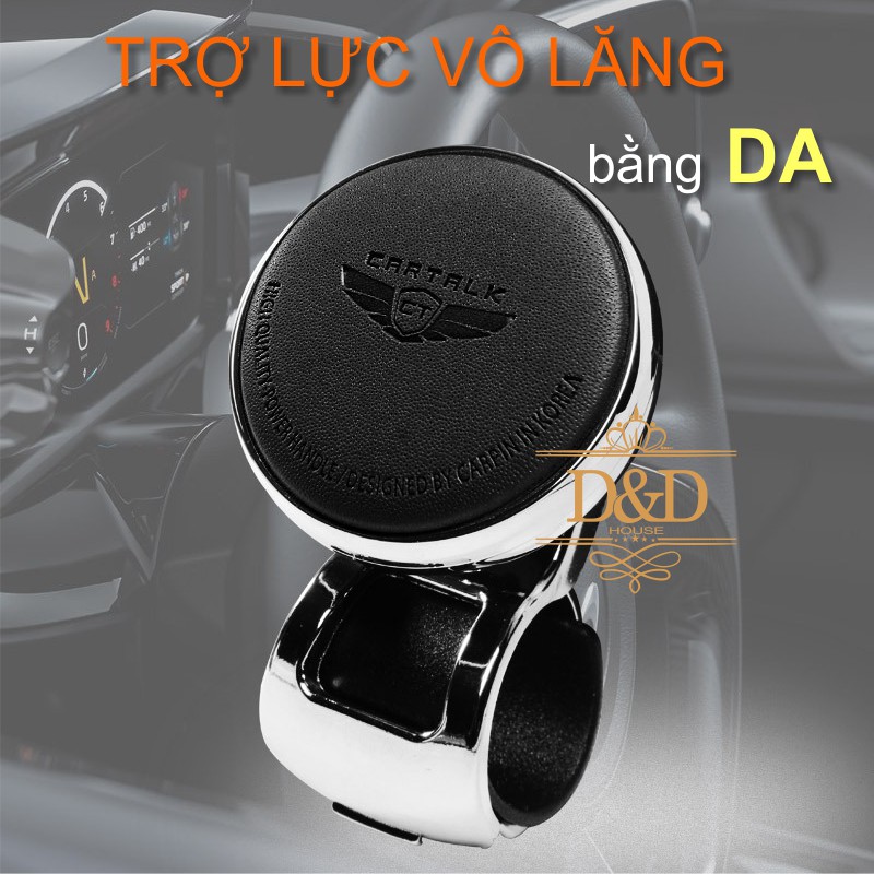 Cần trợ lực tay lái, vô lăng cao cấp CARTALK bằng da