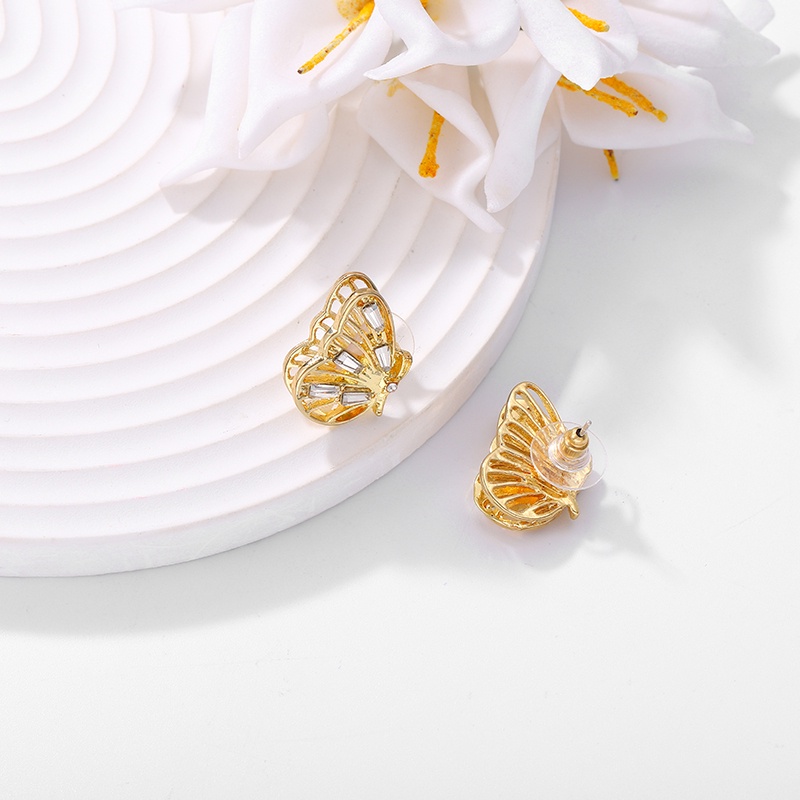 Khuyên Tai Hình Bướm Tráng Men Thời Trang Tinh Tế Làm Quà Tặng Cho Bạn Bè