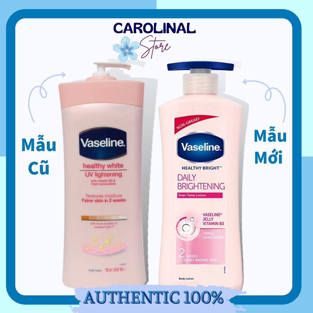 Sữa dưỡng thể trắng da / Sữa dưỡng thể Vaseline 725ml từ Mỹ