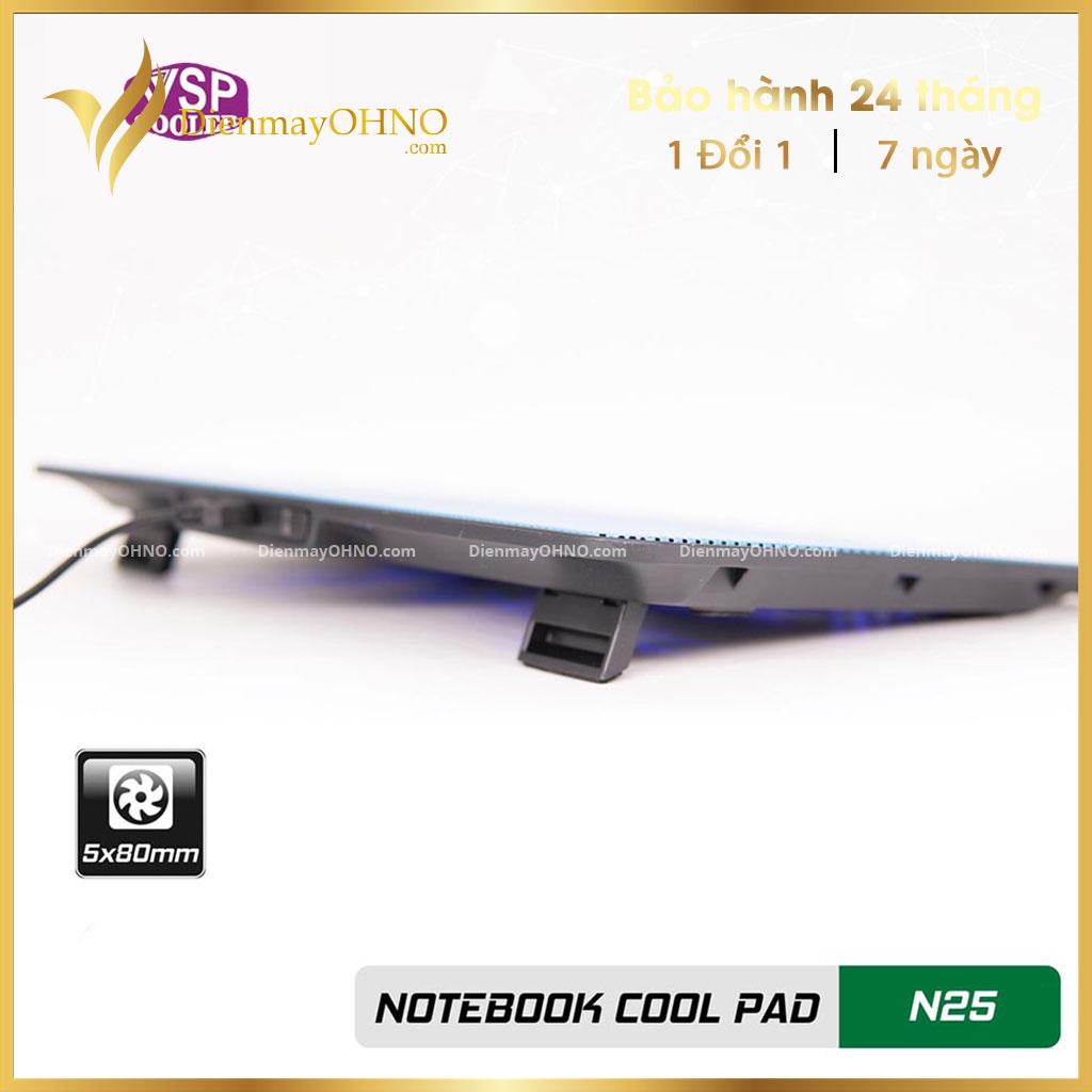 Quạt Làm Mát Laptop N25 5 Fan Quạt Hút Gió Tản Nhiệt Máy Tính – OHNO Việt Nam