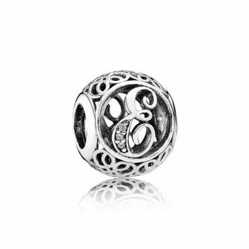 PAN ALE CHARM BẢNG CHỮ CÁI ĐÍNH ĐÁ BẠC S925 HÀNG CAO CẤP