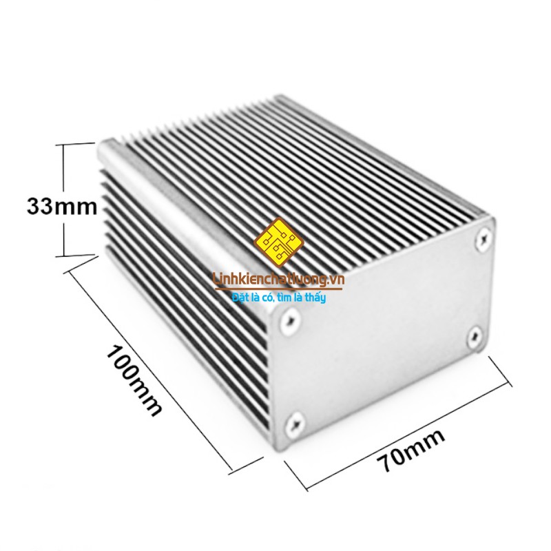 Hộp nhôm 100x70x33mm