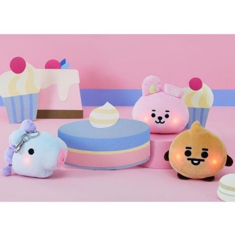 MÓC KHOÁ FACE KEYRING BT21 PHÁT SÁNG LIGHTNING