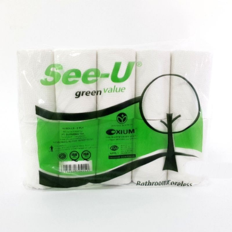 Khăn Giấy Hình Chữ U 10 Trong 1 Màu Xanh Lá