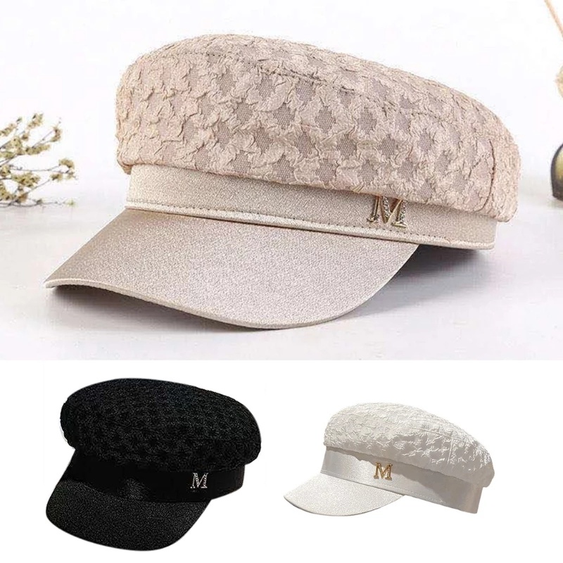 Mũ Beret Đính Đá Thời Trang Cho Nữ