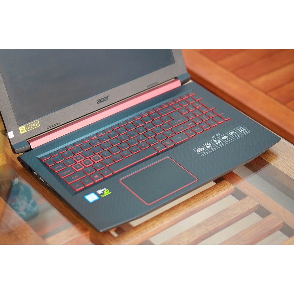 Laptop Xách Tay  Acer Nitro 5 "AN515-52" (Core I7-8750H 12CPU, Ram 8GB, SSD 256GB, VGA GeForce GTX 1050Ti 4GB