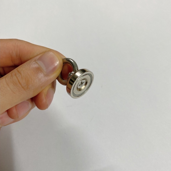Nam châm móc treo tròn cứu hộ D20mm, D25mm,D32mm D42mm- Móc treo nam châm lực hút siêu khỏe