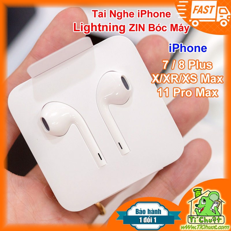 [FULL BOX] TAI NGHE IPHONE 7/8/X/11 PRO MAX CHÍNH HÃNG ZIN BÓC MÁY KHÔNG BLUETOOTH