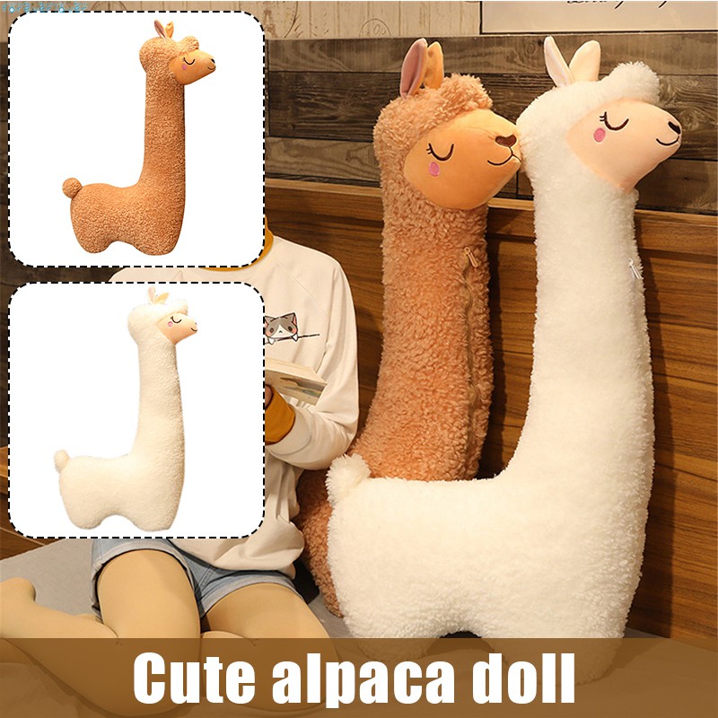 Fluffy Alpaca Cutest Snuggle Buddy Alpaca Plush Long Neck Plush Toy Sofa Pillow Cushion Cartoon
