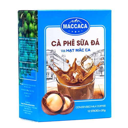 Maccaca - Cà phê Sữa Đá với hạt Mắc Ca