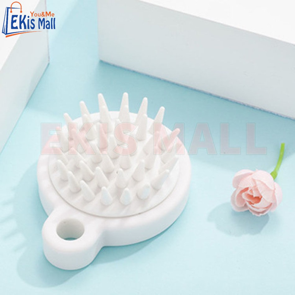 Bàn chải massage gội đầu Muji Nhật Bản Lược chải đầu Silicon Cao cấp