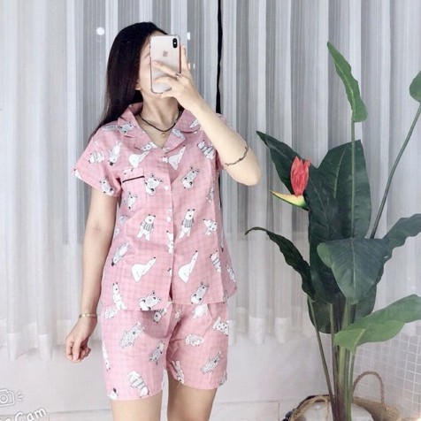 Bộ Pijama Kate Thái Cộc Tay Đùi