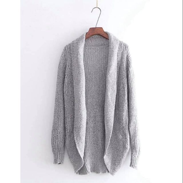 Cardigan len dáng dài