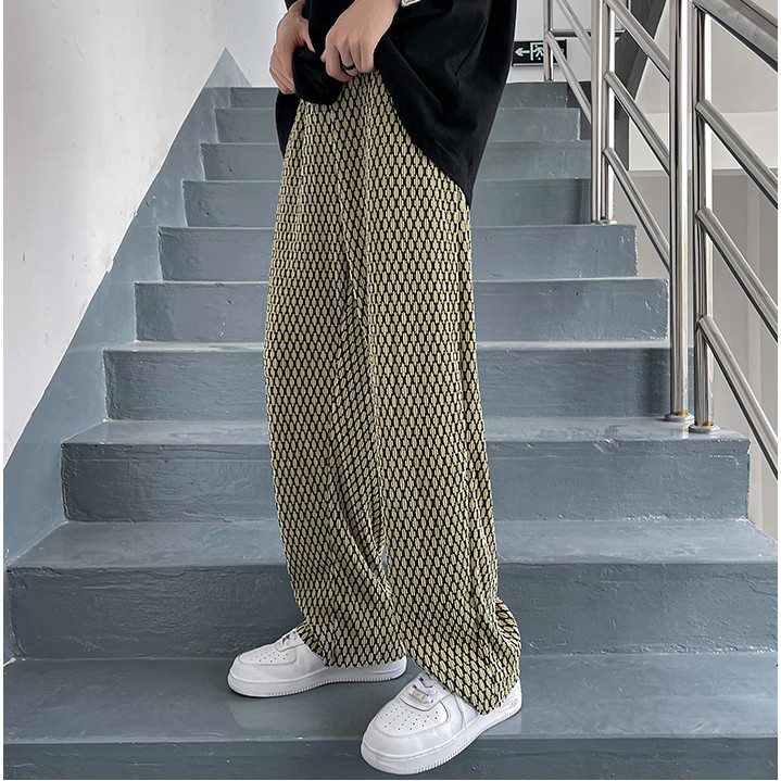 Quần Dài Ống Rộng Họa Tiết Da Rắn Thời Trang Mùa Hè Cho Nam Size M-3XL