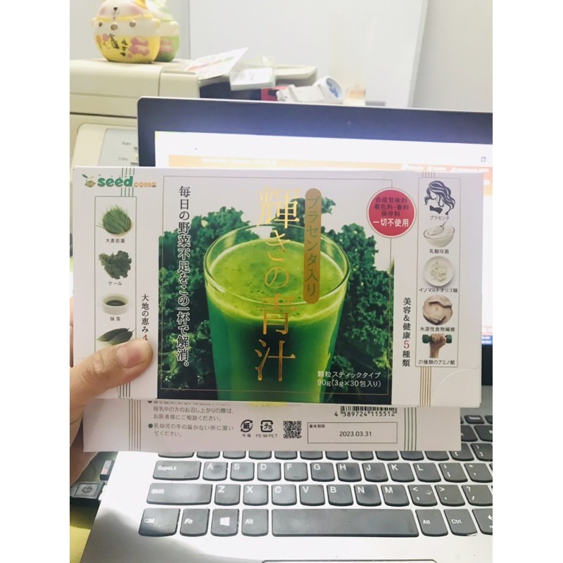 [sẵn, date 2023] Bột rau, củ quả Seedcoms nội địa Nhật bản