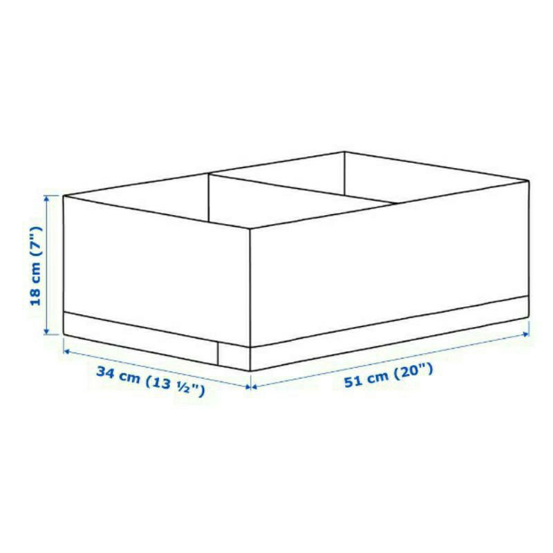 HỘP CHIA NGĂN IKEA STUK CARO 34x51x18cm