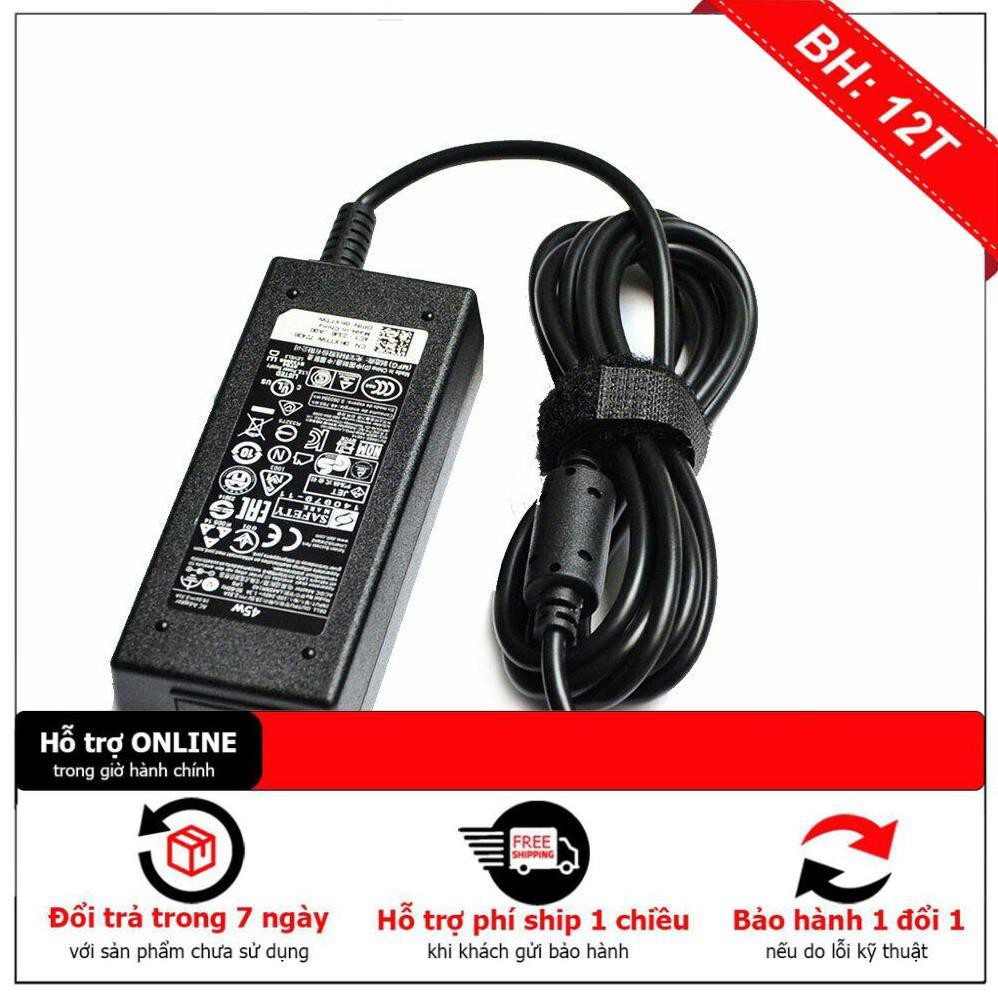 Adapter sạc dành cho Laptop Dell 45w(19.5V-2.31A) - Hàng chính hãng