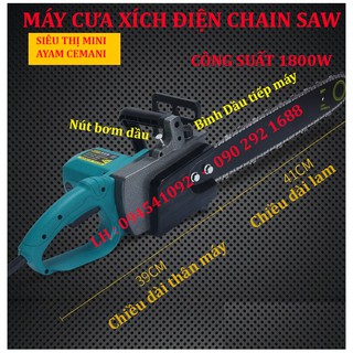 Máy cưa xích điện 1800W