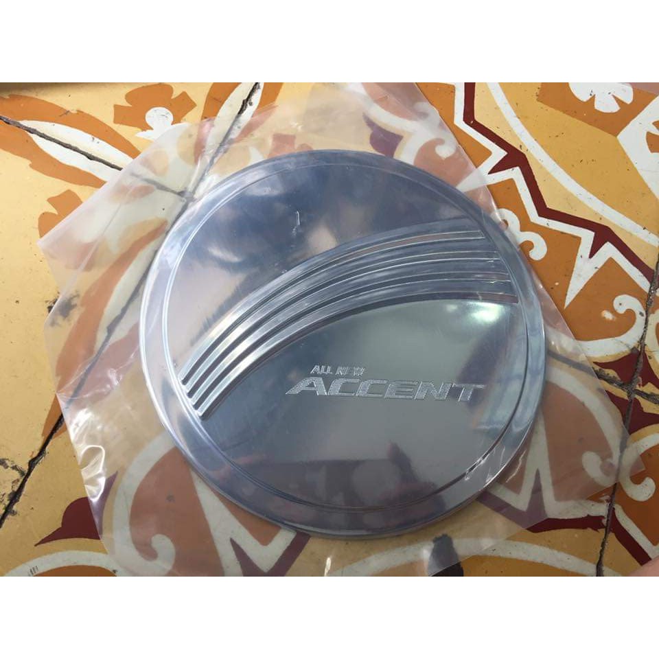 Ốp nắp xăng mạ crom xe Accent 2018 2019 2020 2021 2022Mạ Crom