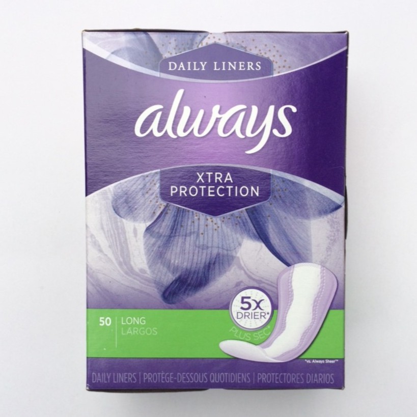 Băng vệ sinh hằng ngày ALWAYS Xtra protection Long - 50 miếng