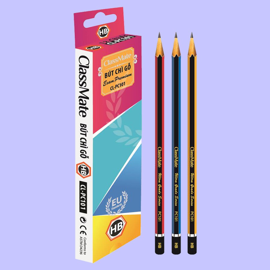 Bút chì gỗ không tẩy Class Mate HB CL-PC101
